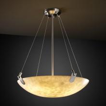 Justice Design Group CLD-9621-35-NCKL-LED-3000 - 18" Pendant Bowl w/ U-Clips