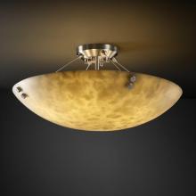 Justice Design Group CLD-9651-35-NCKL-F2-LED-3000 - 18" Semi-Flush Bowl w/ PAIR SQUARE FINIALS