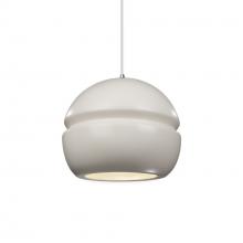Justice Design Group CER-6410-MAT-CROM-WTCD - Small Sphere 1-Light Pendant