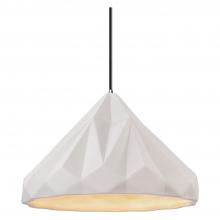 Justice Design Group CER-6450-BIS-CROM-BKCD-LED1-700 - Geometric 1-Light LED Pendant