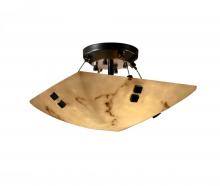 Justice Design Group FAL-9650-25-MBLK-F2-LED-2000 - 14" Semi-Flush Bowl w/ Finials