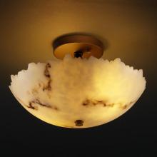 Justice Design Group FAL-9690-37-ABRS-LED-2000 - 14" Round Semi-Flush Bowl