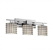 Justice Design Group WGL-8703-30-SWCB-CROM - Aero 3-Light Bath Bar