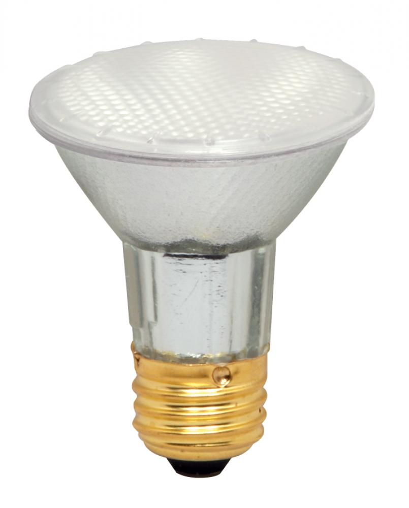 39 Watt; Halogen; PAR20; Frosted; 1500 Average rated hours; 500 Lumens; Medium base; 120 Volt